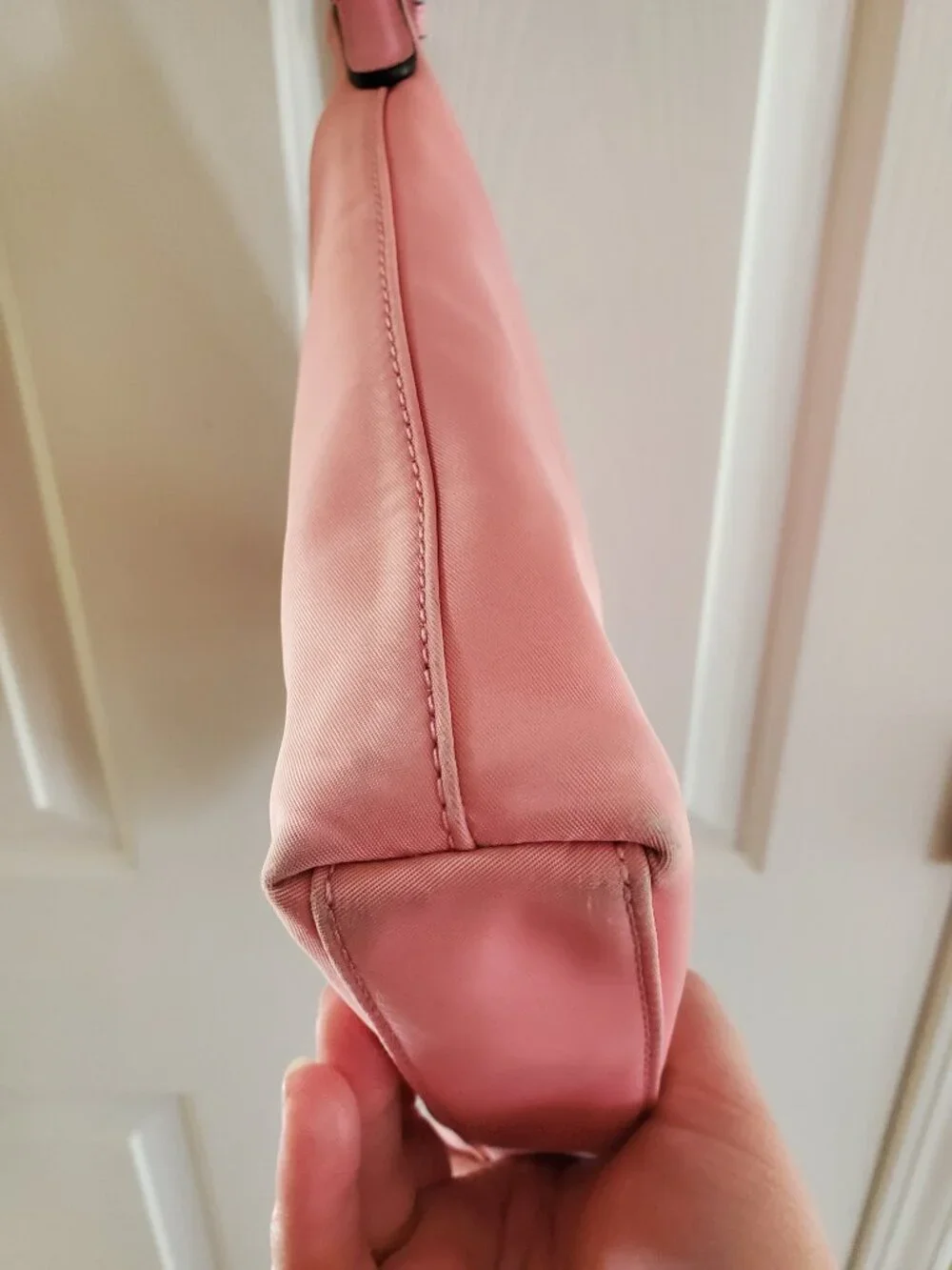 KATE SPADE Jae Flat Nylon Crossbody Bag Pink Leather Strap in Pink